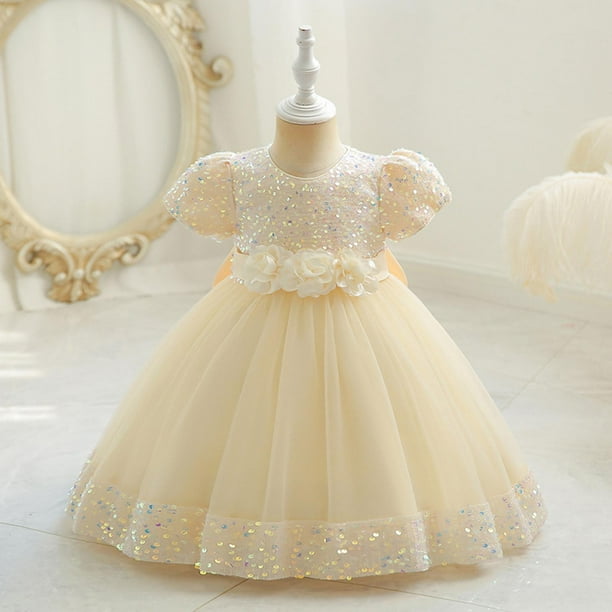 beige puffy dress Beige Floral Jacquard Puff Sleeve Mini Dress - Event Dresses