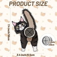 thumbnail image 3 of Clearance Hooks under $5,Cat Butt Towel Holder Round Towels Hooks With Adhesive Backing Wall Mount Dishcloth Hook Hanger Dark Brown Cat Hanging Decorations For Home Kitchen Shower Bathroom Cabi, 3 of 8