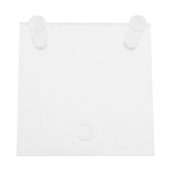 MasteelfCA Clear Acrylic Display Stand Three-Peg Display Easel Stand Fossil Geodes Agate Stand