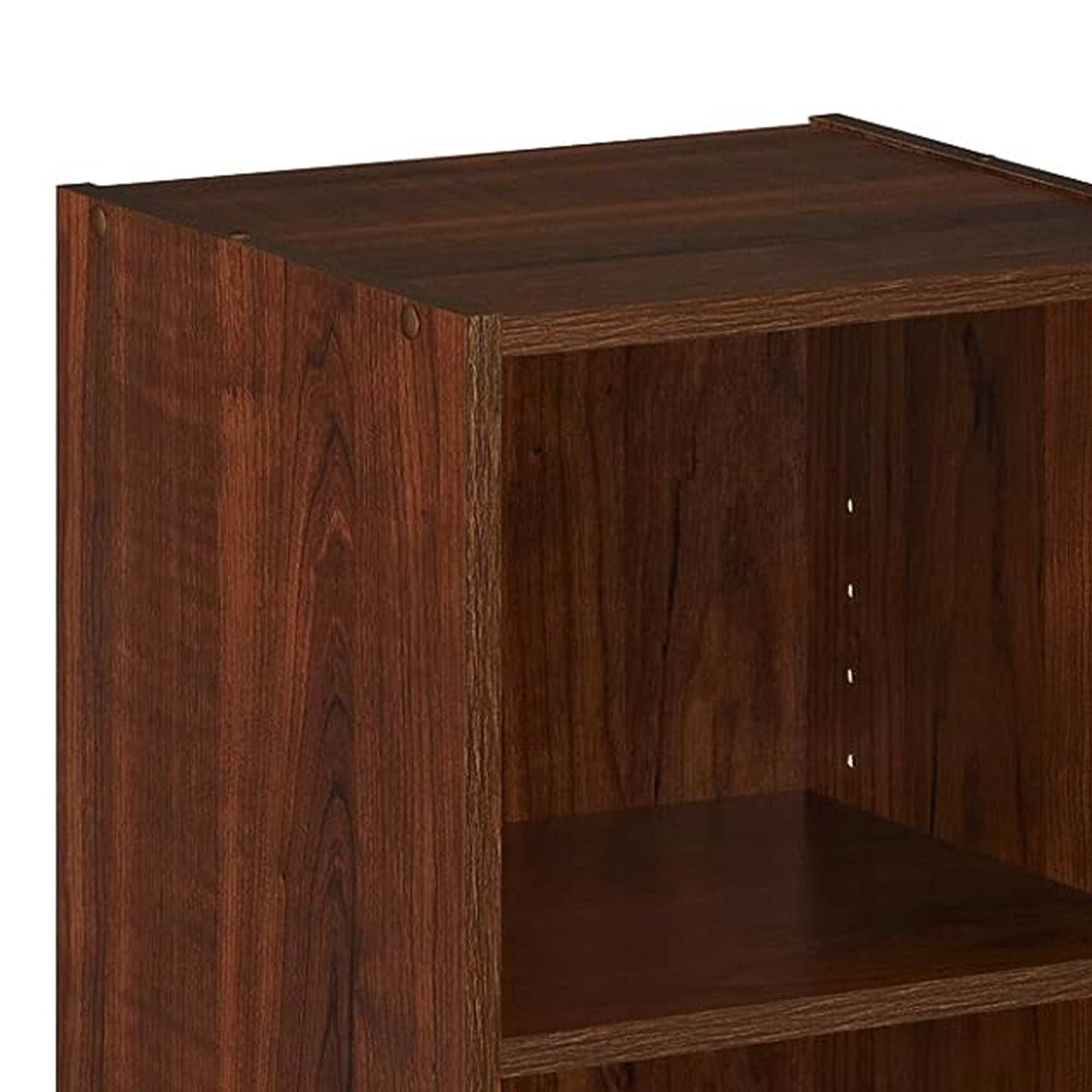 ClosetMaid 3 Tier Storage Organizer w/ 2 Adjustable Shelves, Dark Cherry