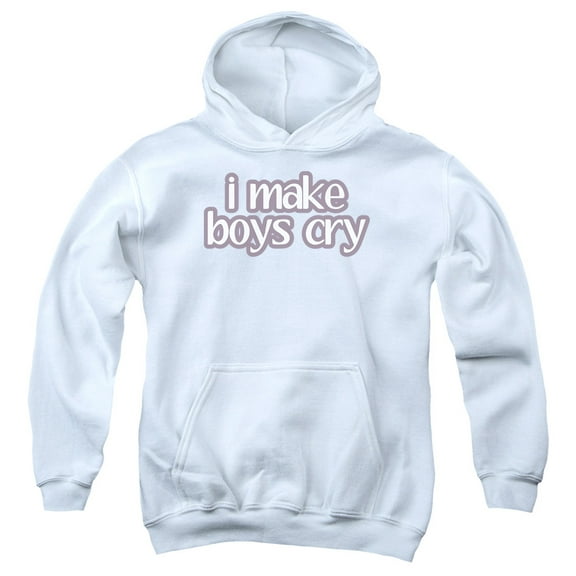 - I Make Boys Cry - Youth Hooded Sweatshirt - Small