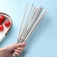thumbnail image 1 of 50 X Metal Skewers 35Cm Barbecue Bbq Meat Vegetable Kebab Shish Kitchen, 1 of 6