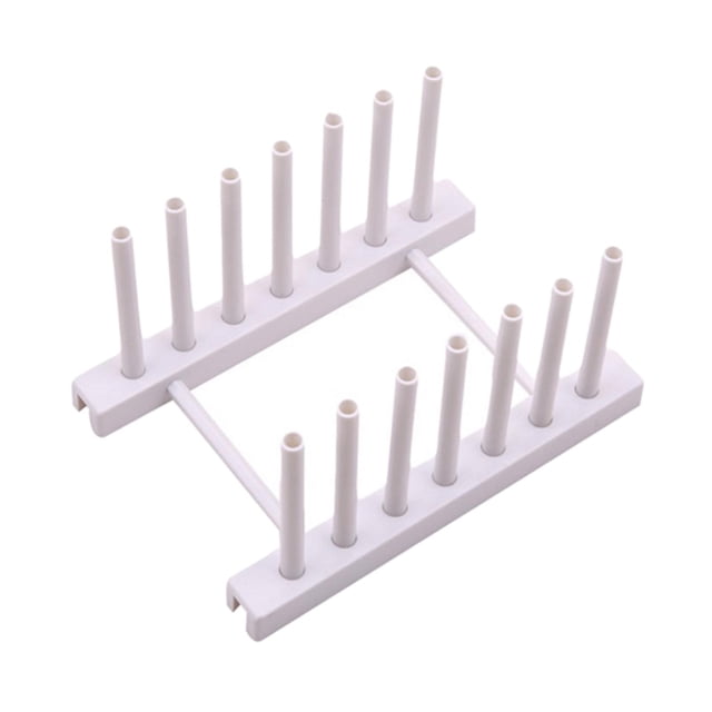 Organizador de tapas para ollas y sartenes, escurridor para platos de cocina blanco