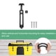 thumbnail image 4 of Uxcell 1-Pack T-Handle Rubber Flexible Draw Latches 7.9" Flexible T-Handle Hasp Rubber for Toolbox, Black, 4 of 6