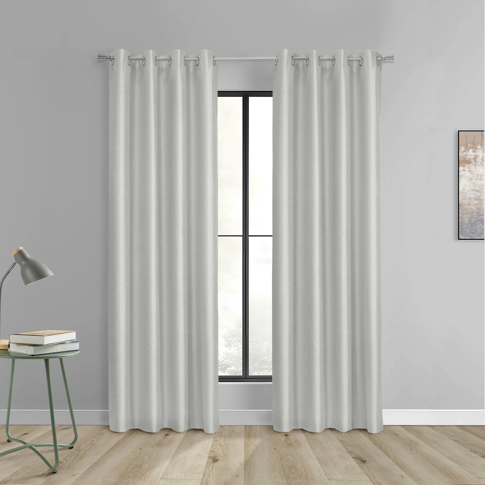 Loft Living Galiano Blackout Grommet Indoor Curtain 52 x 84 in Silver