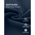 thumbnail image 3 of Sudadera CRZ YOGA SoftAura Half Zip para Mujer Azul Tinta, 3 of 6