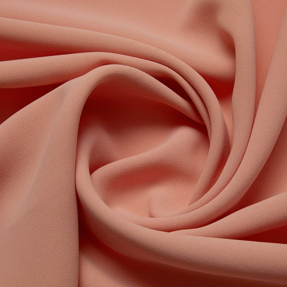 Zelouf Mona Knit Crepe , Sewing, DIY, Crafts Fabric by the Yard, Coral Suede, 3 Yard