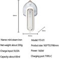 thumbnail image 4 of USB Rechargeable Mini Portable Cordless Travel Iron - For Travel, Craft, Travel - 360 Degree Ironing Machine - S, 4 of 4