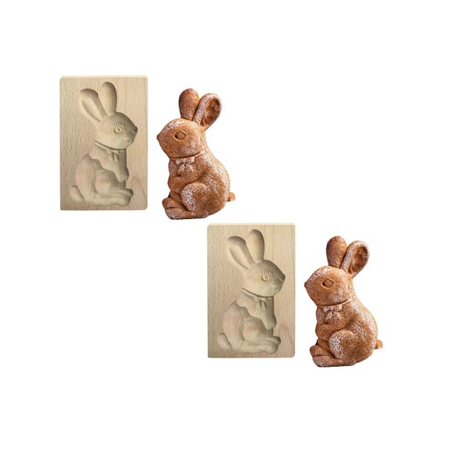 Oleegame 2PC Cookie Mold DIY Baking Moulds Wooden Cookie Cookie Moulds Embossing Craft Decorative Baking Tools For Christmas Thanksgiving Christmas Kitchen