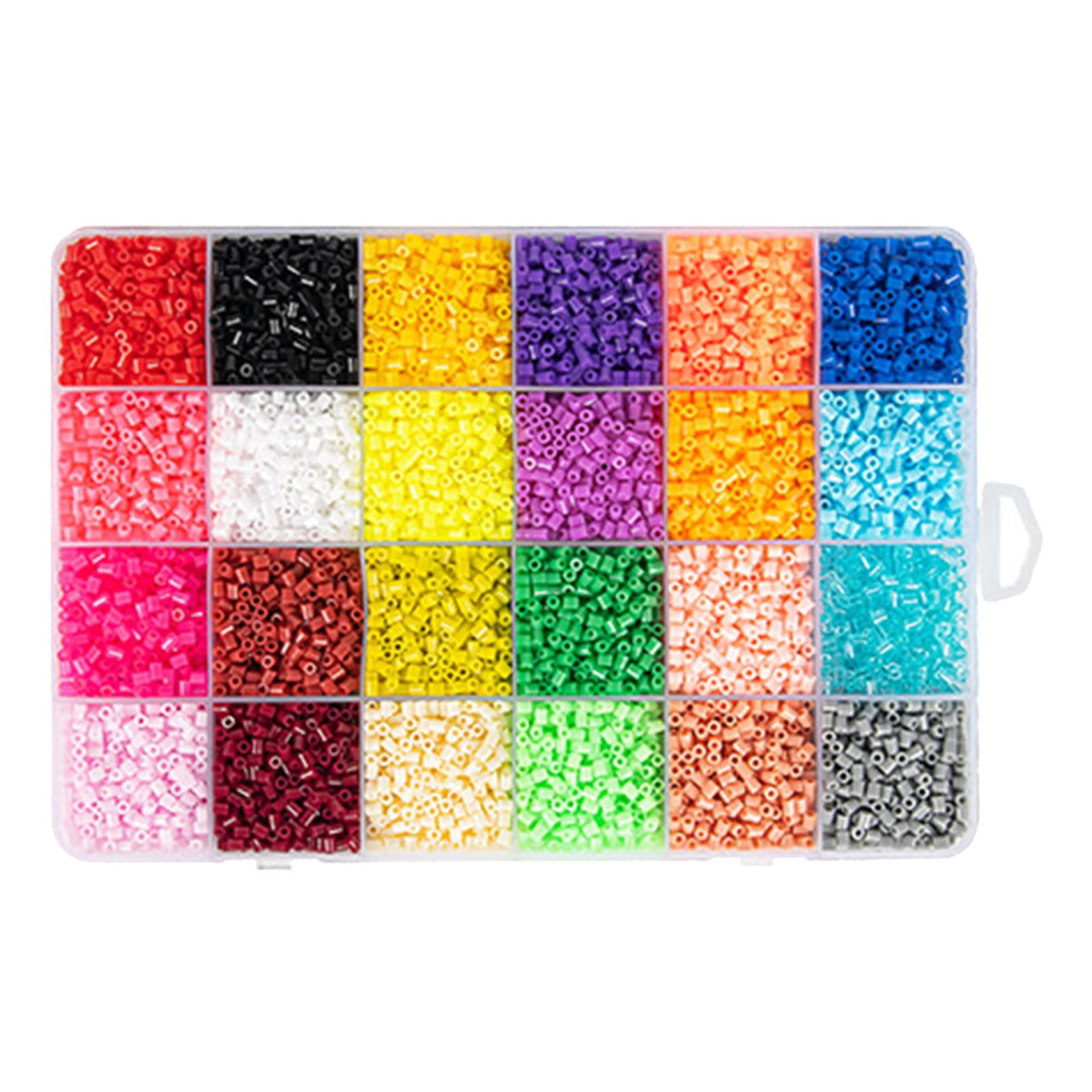 HILABEE 39000Pcs Fuse Beads Kit Creative 72 Colors DIY Art Melty Beads Hama Beads Puzzle Toys for Kids Children Party Christmas Girls