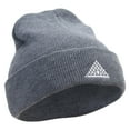 thumbnail image 4 of Louvre Landmark Logo Embroidered Super Stretch Knit Watch Cap Beanie - Lt Grey OSFM, 4 of 5