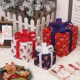 thumbnail image 4 of LED Lighted Gift Box Set with Remote Control, Outdoor Christmas Decorations with Warm White Lights, Stackable Holiday Display for Indoor and Outdoor Use(A), 4 of 7