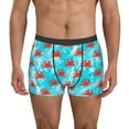 thumbnail image 1 of Balery Crab Swims In The Ocean Calzoncillos bóxer para hombre, ropa interior de algodón suave y transpirable con cinturilla de nailon-Small, 1 of 5