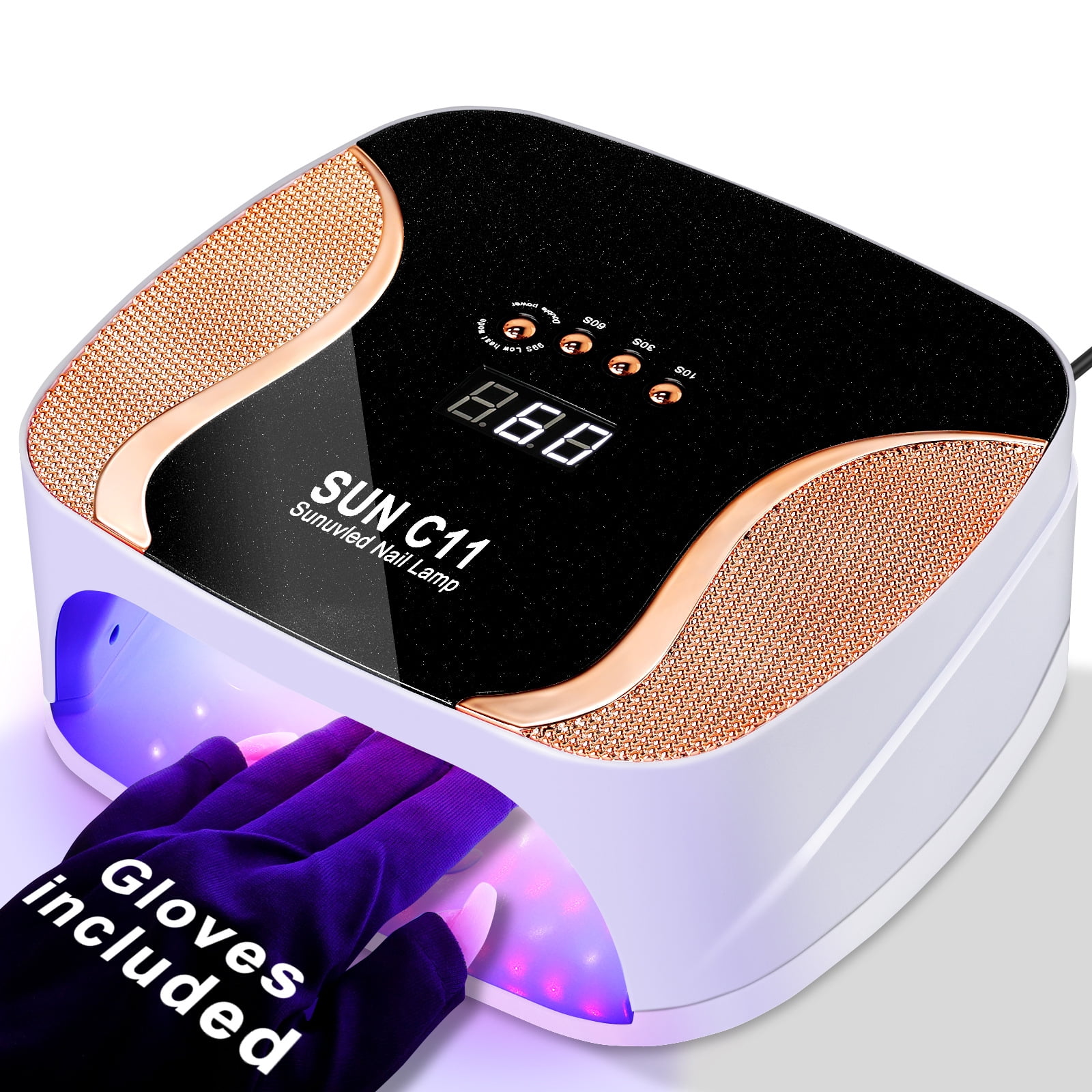 308W Professional Nail Lamp - UV LED Nail Dryer for Gel Polish, Fast Curing Light with Sensor, High Power Salon Manicure Machine for Home & Nail Salon Use