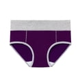thumbnail image 5 of Fesfesfes Women Underwear Pack 5PC Large Seamless Cotton High Waist Briefs Hip Lifting Underpants Plus Size Underwear For Women, 5 of 7