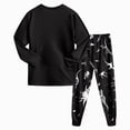 thumbnail image 5 of TOWED22 Infant Toddler Baby Boy Outfits 2pcs Long Sleeve Tee Casual Drawstring Joggers Pants Cartoon Print Clothes Clothing Set(Blue,7-8 Y), 5 of 8