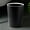 Black, variant on Sentmoon Bathroom Trash Can Scandinavian Threaded Trash Can Household Lidless Room Basket With Pressure Ring Garbage Can for Bedroom