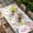 Pink Gray, variant on Easter Eggs Table Cloths for 6 Foot Rectangle Tables, Butterfly Flowers Spring Watercolor Branch Floral Patio Waterproof Elastic Fitted Tablecloths, Washable Rectangular Table Cover for Camping