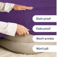 thumbnail image 4 of Sábana bajera ajustable CGK Unlimited Hotel Luxury Queen, color morado, 4 of 9