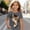 E-227Grey, variant on FAOWME Toddlers Kids Girls T Shirt Short Sleeve Round Neck Cute Cat Print Comfortable Breathable Top For Casual Daily Wear,Beige,3-4 Years