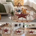 thumbnail image 6 of Red Texas Star Vintage 8' Round Area Rug, Farmhouse Berry Brown Wooden Washable Non-Slip Large Circle Rugs for Living Room Bedroom, Soft Low Pile Rug Carpet for Dining Room Kitchen Farmhouse, 6 of 9