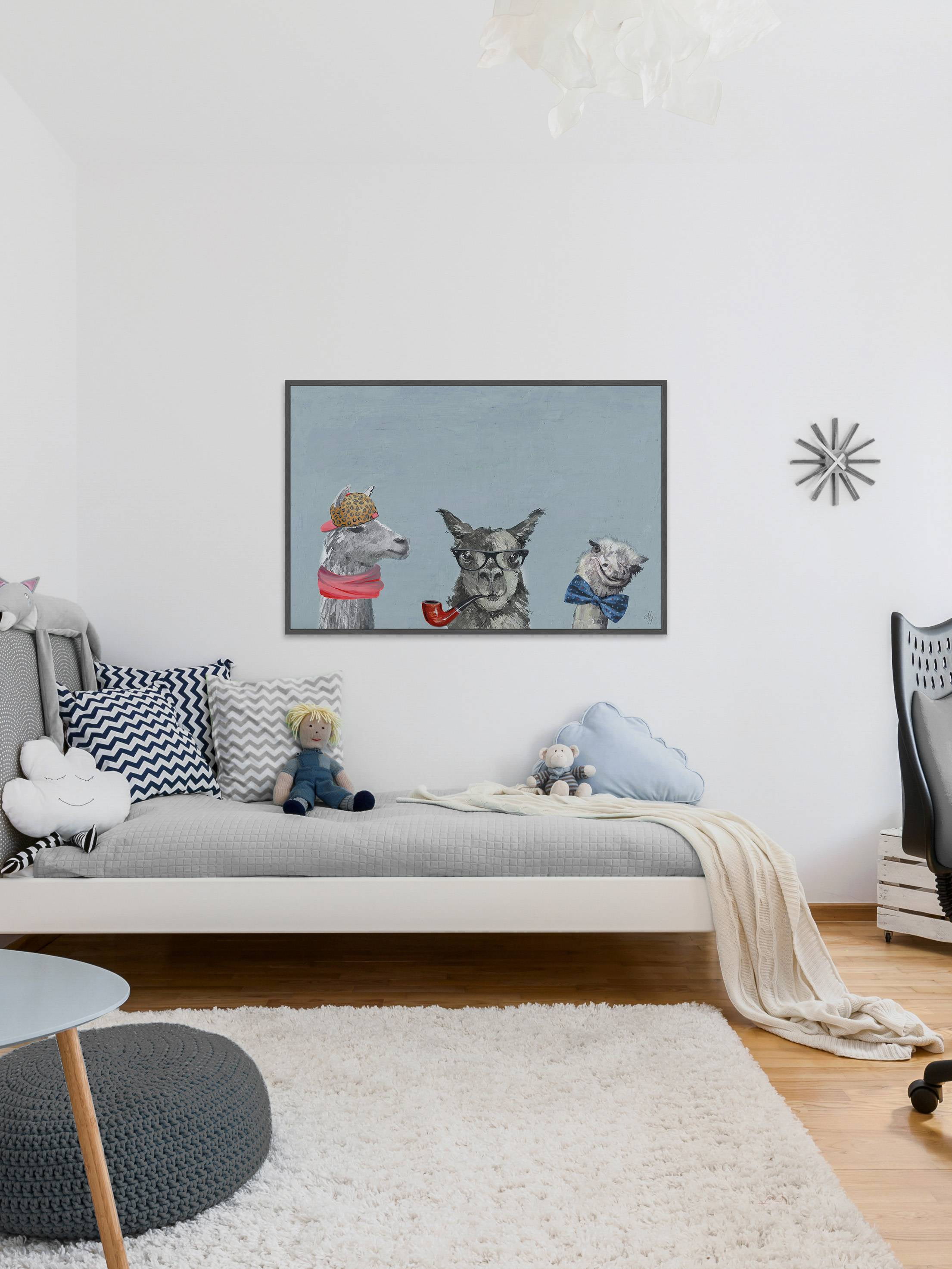 Indubitably III Floater Framed Painting Print on Canvas