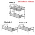 Lusimo Twin Bunk Beds Heavy Duty Metal Bunk Bed Twin Over Twin