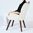 thumbnail image 2 of Homy Casa Modern Music Performance Stool Armrest Music Chair Music Studios Live Performances, Beige Walnut, 2 of 6