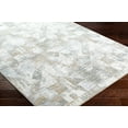thumbnail image 3 of BoutiqueRugs Halia Contemporary Area Rug - Light Gray, Multi Brown, Cloud Gray - 18" x 18" Sample, 3 of 12
