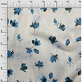 thumbnail image 3 of oneOone Georgette Viscose Medium Blue Fabric Texture & Floral Sewing Material Print Fabric By The Yard 42 Inch Wide, 3 of 4