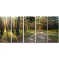 thumbnail image 2 of Road Through Green Pine Forest - Landscape Photography Canvas Print, 2 of 3