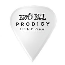 Ernie Ball 9341 Prodigy Picks, White Sharp, 6 Pack, 2.0mm