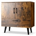 thumbnail image 2 of Costway Mueble de Almacenamiento Aparador Moderno Buffet de 2 Puertas y 1 Cajón para Salón Comedor Entrada 76 x 40 x 78 cm Marrón, 2 of 8