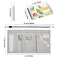 thumbnail image 3 of JIALIOU Nylon Trifold Card Wallet with ID Window Zipper Pocket for Men Women Teen Apples Oranges Bananas, 3 of 7