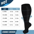 thumbnail image 2 of SUTENGDA Chaussettes de Compression Grande Taille pour Femmes & Hommes 20-30 mmhg Bas Larges Genouillères pour Récupération de Circulation, 2 of 6