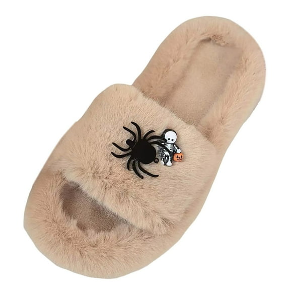 VBARHMQRT Dearfoam Slippers Women Booties Women's Cotton Slippers Fashion Couple Models Flat Bottom Comfortable Warm Non Lightweight