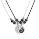 thumbnail image 1 of 2 Pieces Yin Yang Friend Pendant Necklace Dragon Matching Unique Taichi Fish Couple Necklace Cord Bff Friendship Bestie, 1 of 4