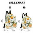 thumbnail image 2 of FORMRS Mini Backpack Purse for Women Travel Daypack Casual Shoulder Bag, Orange Watercolor Bees, 2 of 7