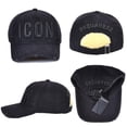 thumbnail image 2 of Gorra de béisbol ajustable algodón de alta calidad Icon Monogram Black, 2 of 4