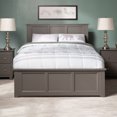 thumbnail image 3 of AFI Madison Full Wood Platform Bed with Matching Footboard & Full Trundle, Grey, 3 of 9