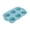 Blue, variant on 6 Cup Silicone Muffin Pan Baking Tray, Nonstick Cupcake Molds for Muffins Brownies, Food Grade BPA Free Silicone Baking Pan, Easy Clean, 1 Pack, 11."x7.09"x1.57"