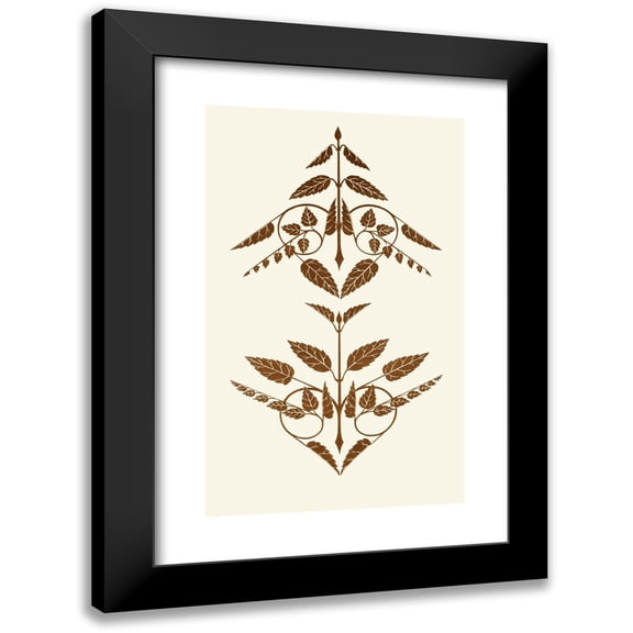 Christopher Dresser 10x14 Black Modern Framed Museum Art Print Titled - The Art of Decorative Design Pl22 (1862)