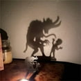 thumbnail image 4 of Halloween Candle Holder Spooky Ghost Tealight Shadow Caster Decorations Skeletons Black Metal Desk Candlestick Holder Ornament for Home Party,Scary Candle Stands Table Decor (Krampusnacht) - A, 4 of 7
