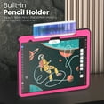 thumbnail image 6 of ShieldFlex for iPad Air 11 Inch Case M3/M2 (2025/2024) with Pencil Holder, Heavy Duty Shockproof Rugged Stand Cover,Rose, 6 of 9