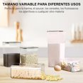 thumbnail image 2 of KIROGILY Contenedores de Alimentos Premium, sin BPA, Seguros y Duraderos, Apilables, juego de 8 Recipientes Herm&eacute;ticos para Almacenar, Adecuados para Cocina, Refrigerador, Gabinete, 2 of 7