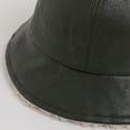 thumbnail image 6 of Aunavey Baby Bucket Hats, Leather Wide Brim Warm Winter Hat for Girls Boys, 6 of 6