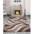 thumbnail image 1 of City Collection Abstract Design Gray/Black 5 ft. x 7 ft. Indoor Area Rug, 1 of 5