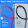thumbnail image 4 of Sewer Jetter Kit for Pressure Washer 50 FT, Drain Cleaner Hose with Power Washer Gun, 1/4 Inch NPT Corner, Rotating and Button Nose Sewer Jetting Nozzle,Waterproof Tape, Pearl Corsage Pin, Spanner, 4 of 8