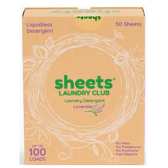 Láminas de detergente para ropa Laundry Club, 100 cargas