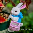 thumbnail image 2 of Animal with Backpack Flowerpot Statue Vivid Appearance Planter Sculpture for Garden Flower Pots Decor, 2 of 2